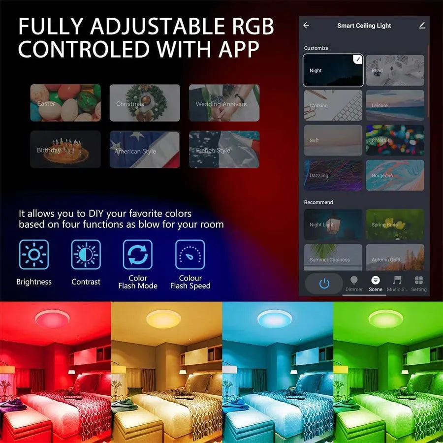 lustre com controle remoto