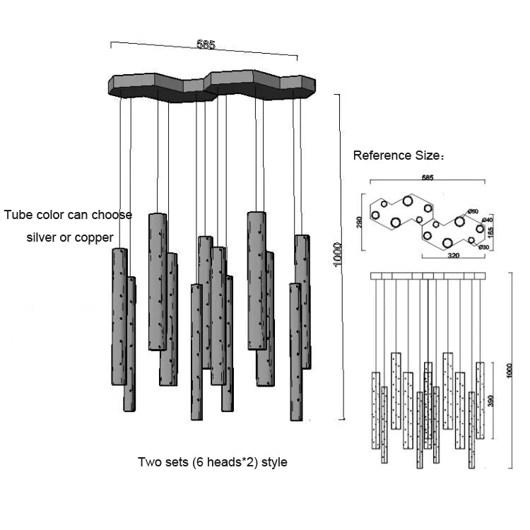 lustre para recepção de clinica