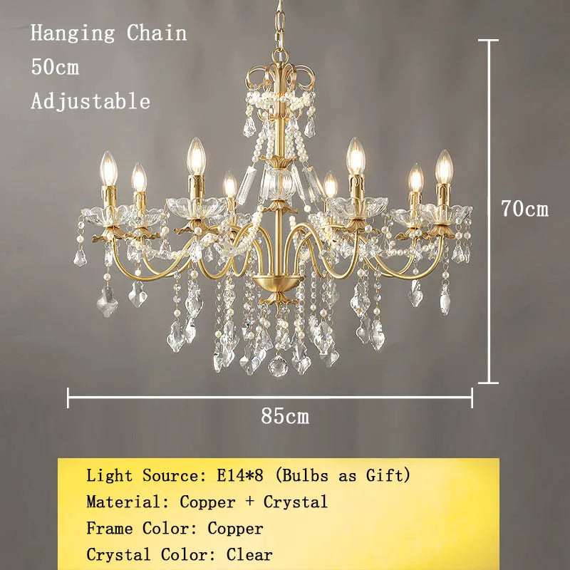 lustre igleja cristal