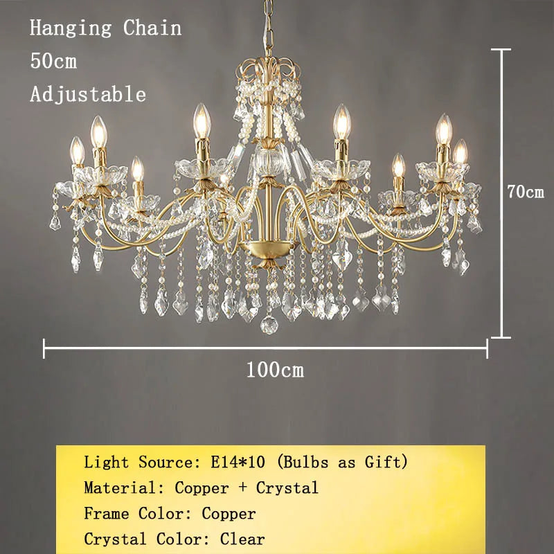 lustre igleja cristal