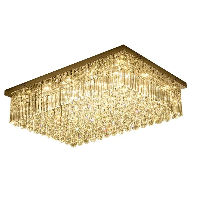 lustre quadrado de cristal