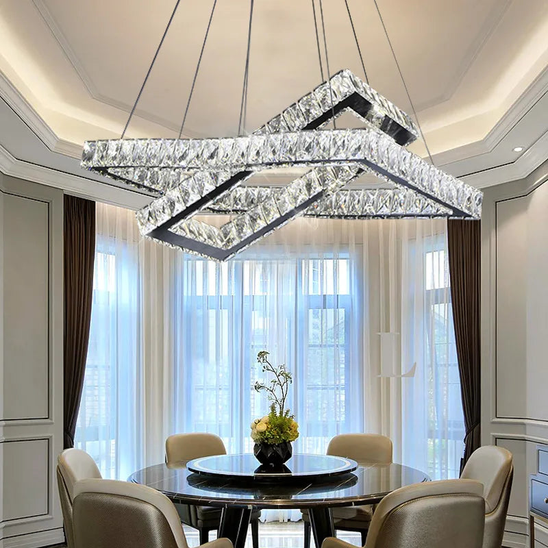 lustres de cristal modernos