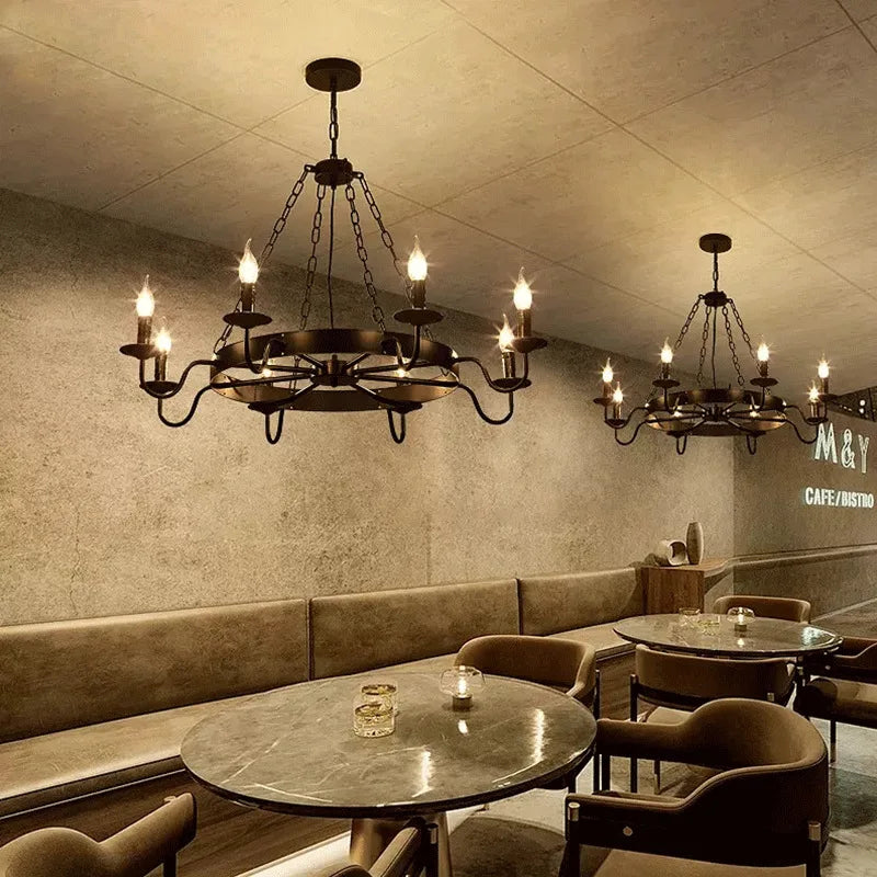 lustre roda de carroça