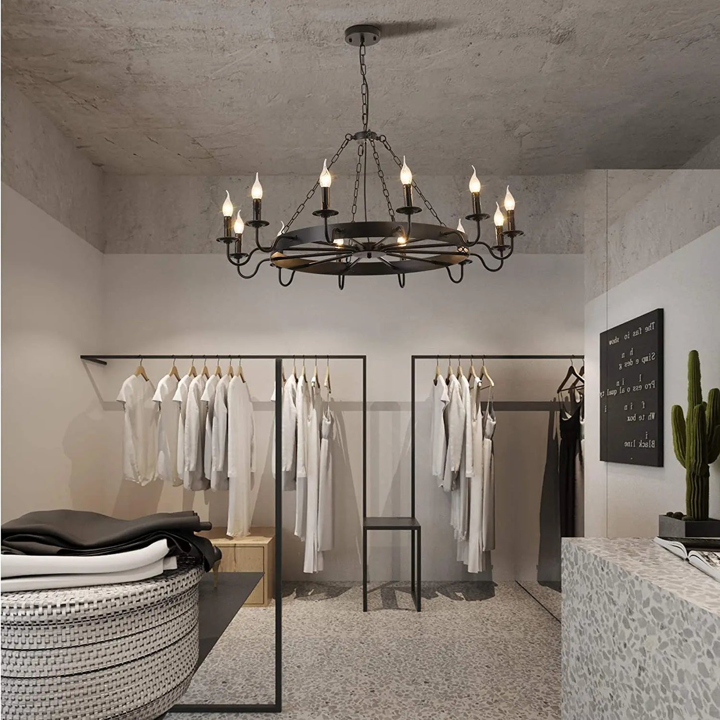 lustre roda de carroça