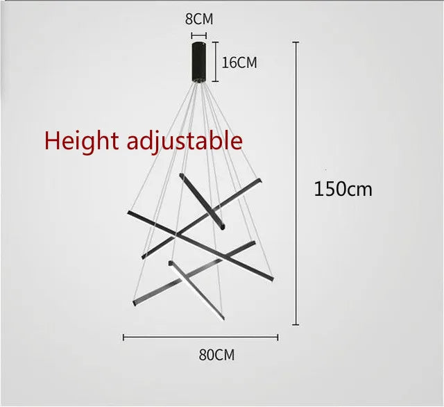 lustre para escada pe direito duplo