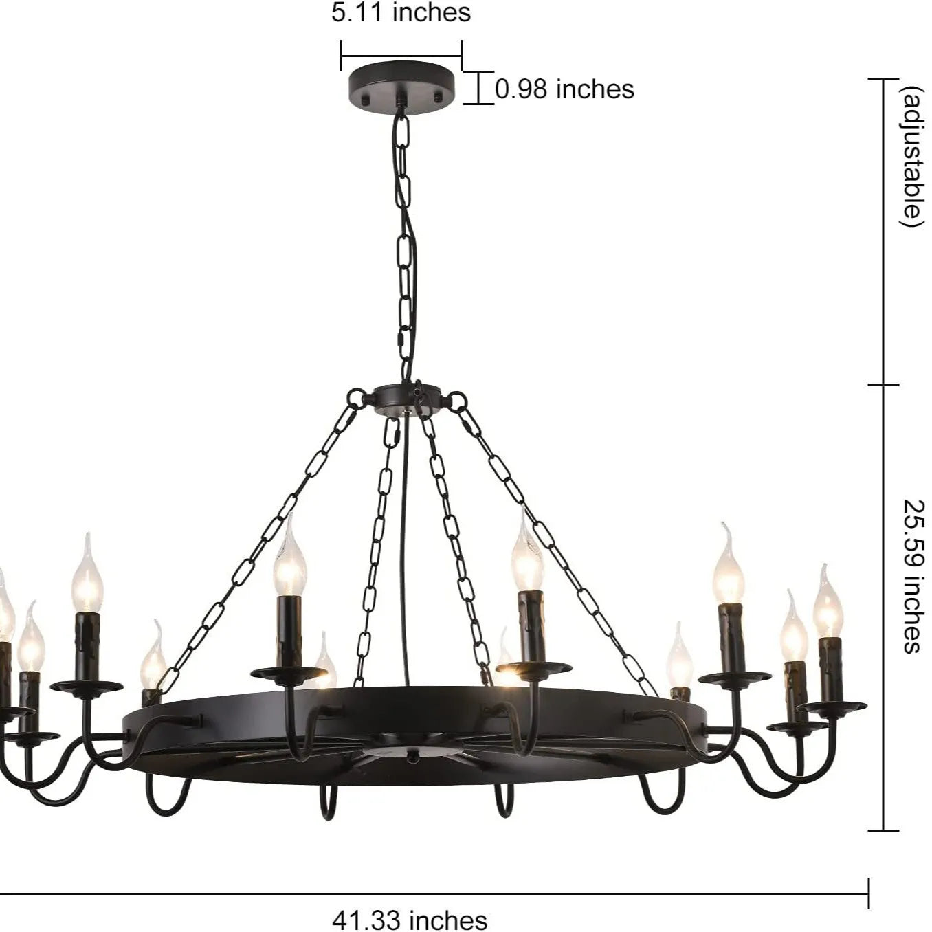 lustre roda de carroça