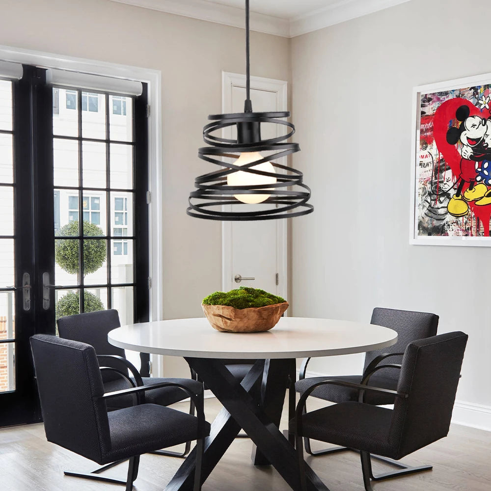 lustre preto para sala simple