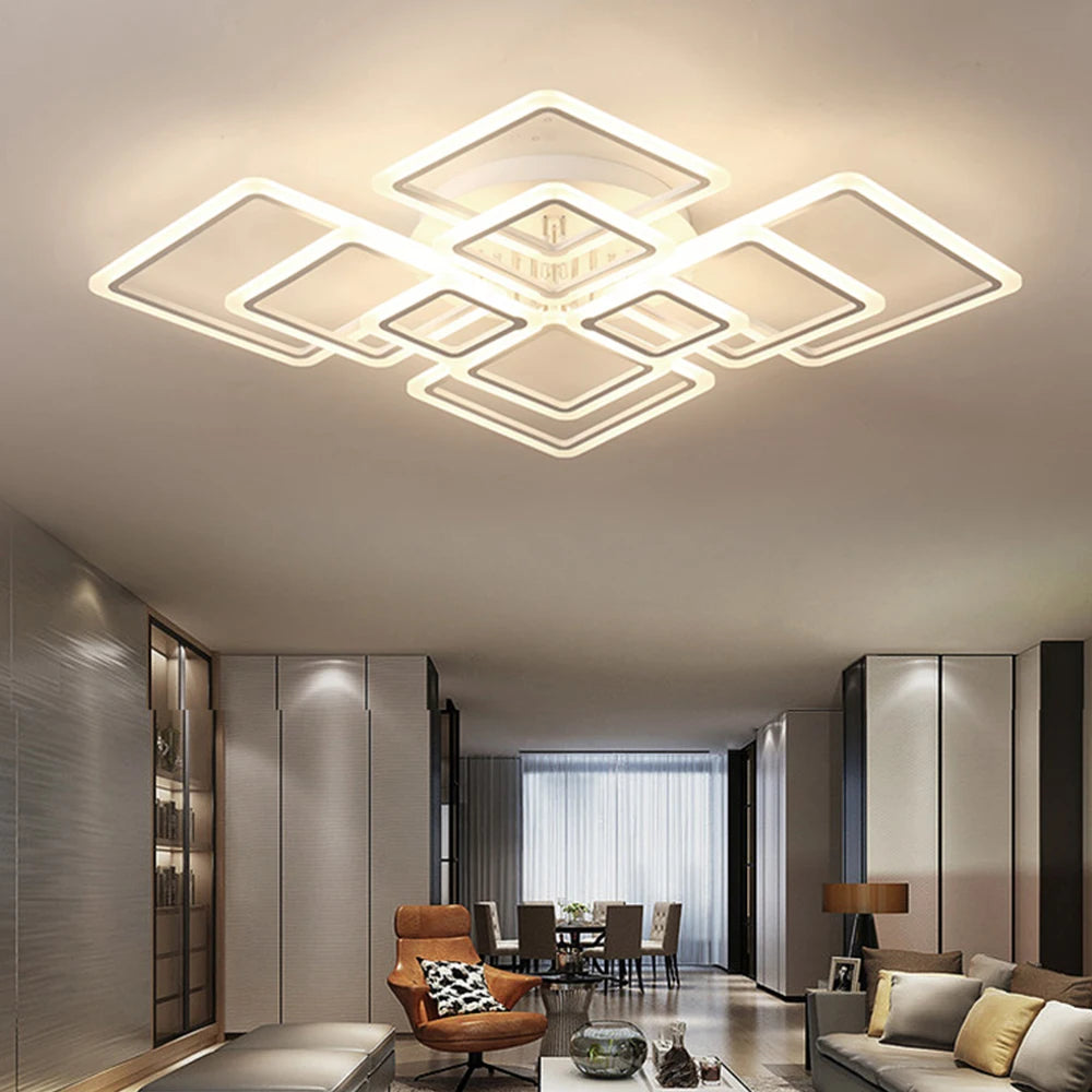 Lustre quadrado led