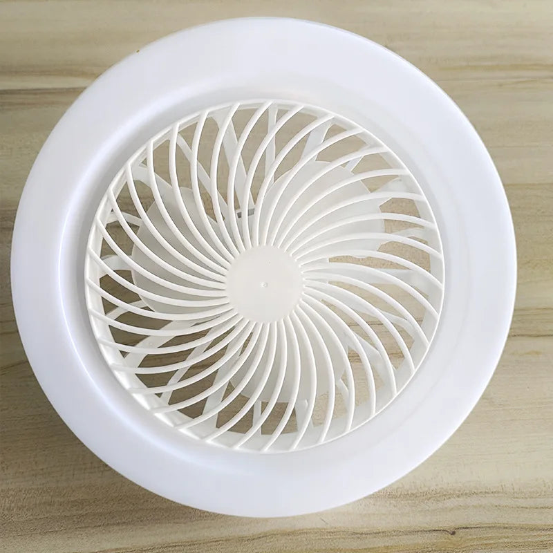 lustre com ventilador embutido