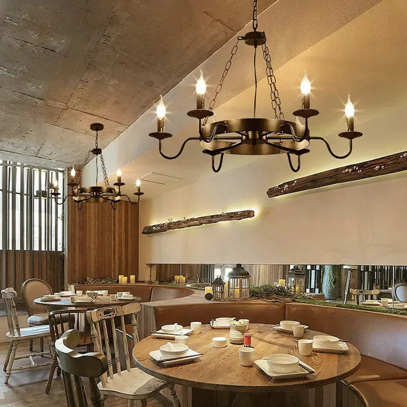 lustre roda de carroça