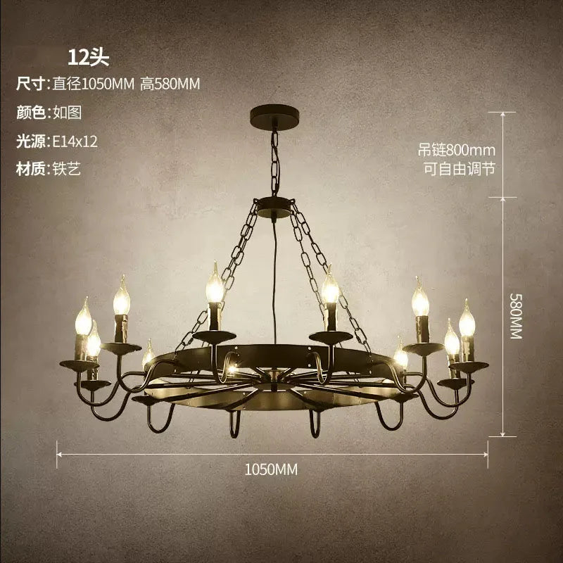 lustre roda de carroça