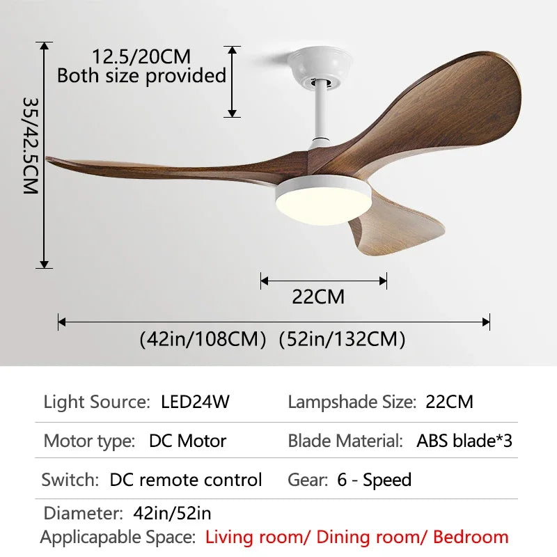 Lustre de ventilador de teto