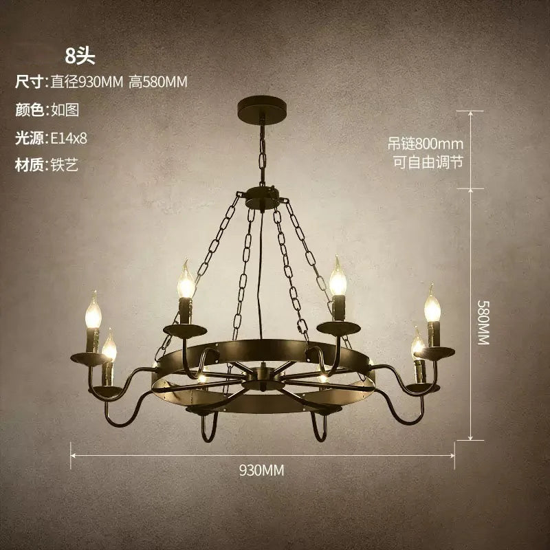 lustre roda de carroça