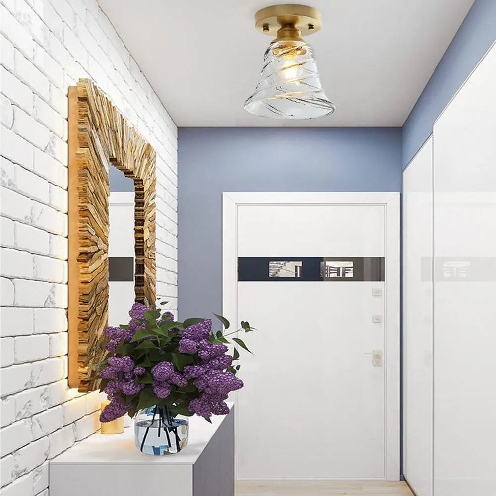 lustre para corredor interno de perfil