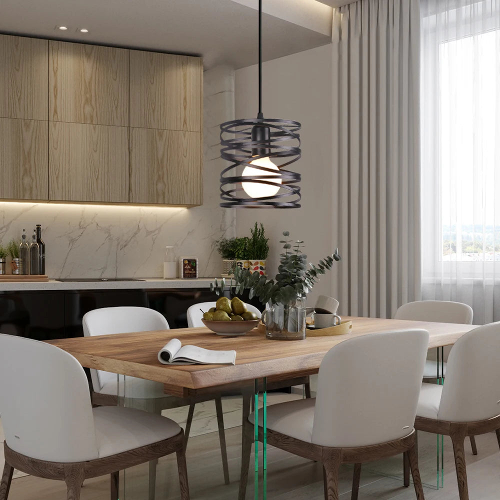  um lustre preto para sala simple